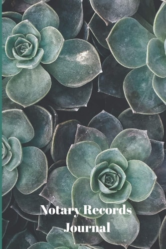 Notary Records Journal: Green Cover | Notary Services Receipt Book | Notary Public Journal Large Entries | Notarial Acts Log Book
