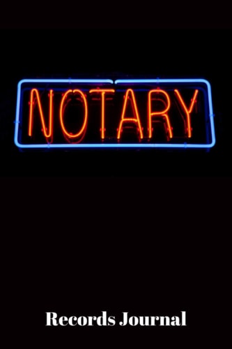 Notary Records Journal: Black Cover | Notary Services Receipt Book | Notary Public Journal Large Entries | Notarial Acts Log Book