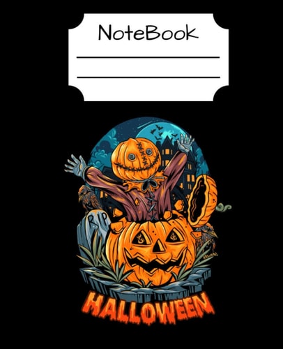 Note Book College Ruled: Halloween Composition Book, Perfect for Writing and Drawing at Home or School, 7.5 x 9.25 Inch
