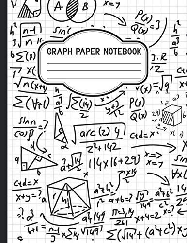 Graph Paper Notebook: 5x5 QUAD RULED Graph Paper Composition Notebook For Math And Science Students
