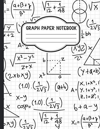 Graph Paper Notebook: Quad Ruled 5 Squares Per Inch Graph Paper Composition Notebook For School And College Students
