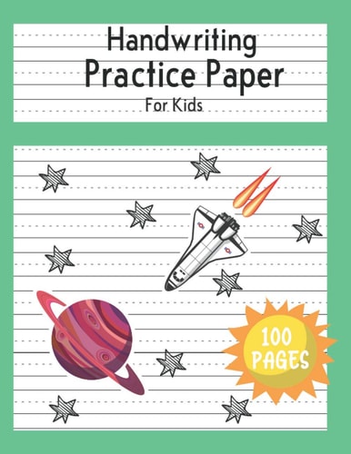 Handwriting practice paper: Handwriting Practice Paper,Blank Dotted Midline Journal, Handwriting practice Sheet for kids, Kindergarten School ... writing paper with lines for ABC kids