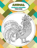 Mandala Coloring Thick Paper - Animal