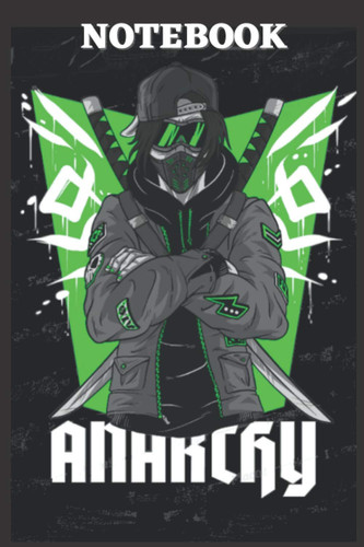 Notebook: Ninja And Anarchy: Poster , Journal for Writing, College Ruled Size 6" x 9", 120