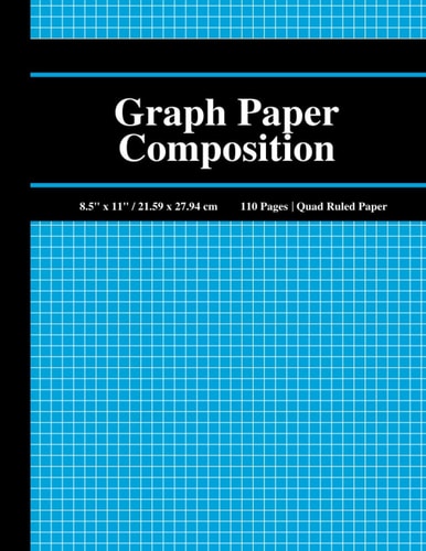 Graph Paper Composition Notebook Quad Ruled (4x4) Grid Paper for Students and Professionals (8. 5 X11 ), 110 Pages