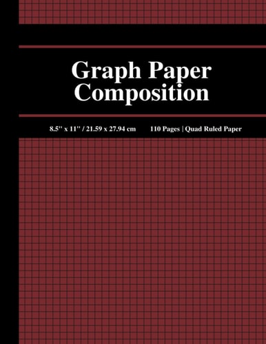 Graph Paper Composition Notebook Quad Ruled (4x4) Grid Paper for Students and Professionals (8. 5 X11 ), 110 Pages