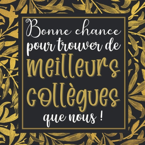 Bonne Chance Pour Trouver de Meilleurs Collègues Que Nous Livre d'or à Compléter Par des Messages, Souvenirs Ou Photos Pour Célébrer le départ d'un Collègue (démission, Changement d'emploi, Reconversion Professionnelle, Retraite... )