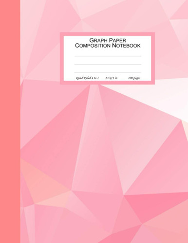 Graph Paper Composition Notebook, Quad Ruled 1/5 per inch, 100 pages Large 8.5 x 11 in, Soft Cover. Grid Paper Notebook for Math, Graphing, ... for taking notes, exercising, plotting graphs