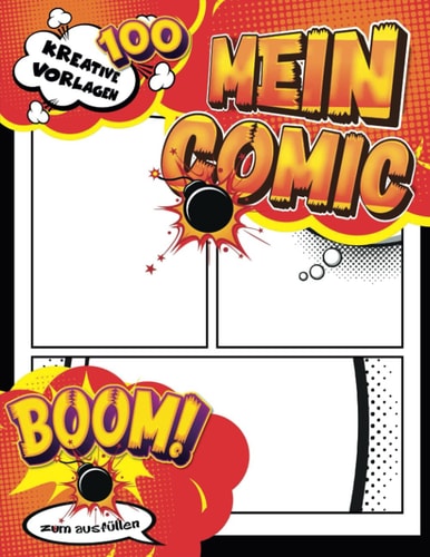Anime Zeichnen: 100 Anime Blank Comic ohne Blasen für Kinder und Erwachsene. Ein Meisterwerk-Geschenk für Heldenliebhaber. (German Edition)
