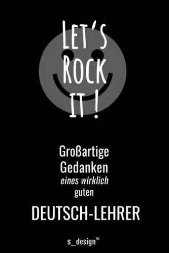 Notizbuch für Deutsch-Lehrer: Originelle Geschenk-Idee (120 Seiten kariertes blanko Papier) (German Edition)