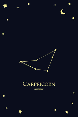 Capricorn: Journal and Notebook Zodiac Star 6x9 inches 120 Pages Lined