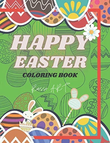 Happy Easter COLORING BOOK (English Version)