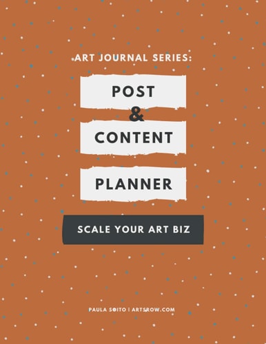 Post & Content Planner: Art Journal Series (Art Business Log Books)