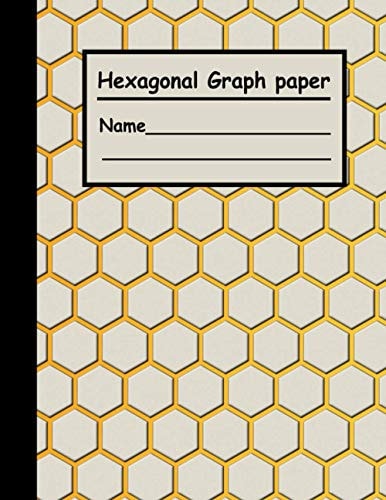 Hexagonal Graph paper Notebook: 1/4 inch Hexagons, 8.5 x 11 inch Organic Chemistry & Biochemistry Composition Notebook(Orange)