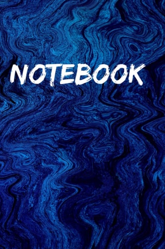 Notebook: Marble Style 6x9 Wide Ruled 120 pages Writing Journal, Diary, Notes, Workbook, Daybook, Sketch Book