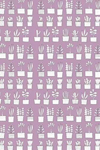 Notebook: Cute Plants - Pink Notebook/Journal 6x9in
