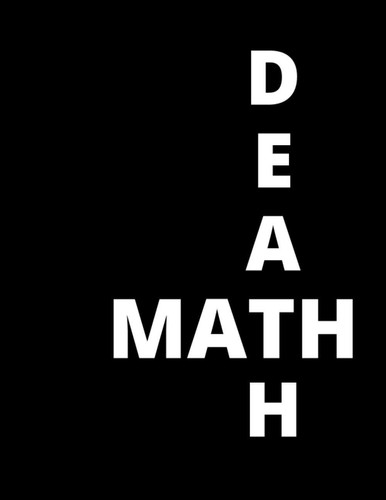 Death Math: Notebook with epic design, 80 pages, checkered notebook