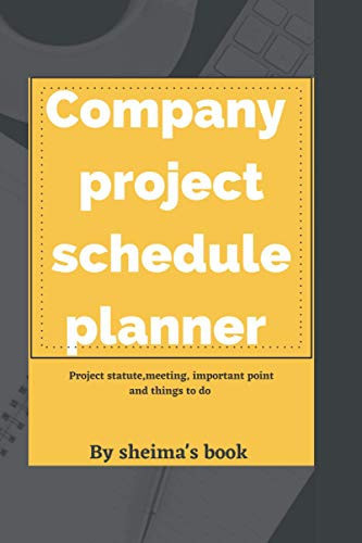 Company Project Schedule Planner Project Status, Meeting, Important Point and Things to Do