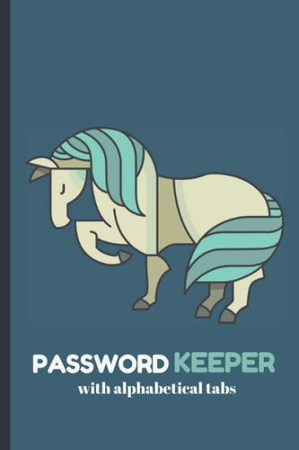 PASSWORD KEEPER: cool Password book, alphabetical tabs, web address, login, sign in, log book