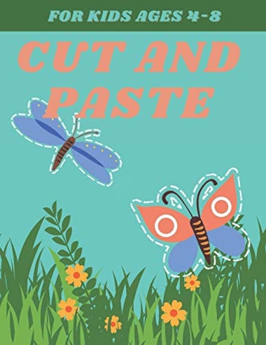 Cut and Paste for Kids Ages 4-8 Cutting Practice Workbook, Scissor Skills Activity Pad, Cutting and Pasting for Kids
