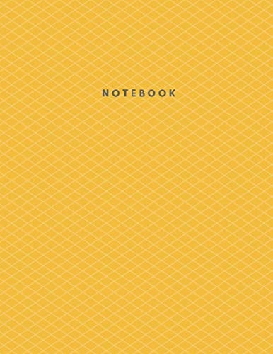 Yellow Diamond Pattern Wide Rule Lined Notebook: Journal, Diary, Writing (Geometric Pattern Wide Rule Notebooks)