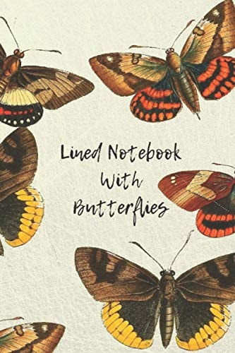 Lined Notebook With Butterflies: Notebook, Journal, Diary, Lined