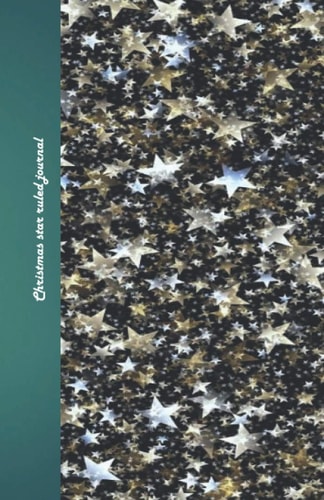 christmas star ruled journal: 200 pages ruled notebook