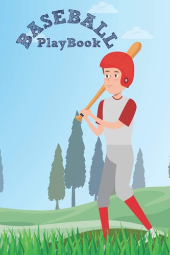 Baseball Palybook: Baseball Court Diagrams Notebook of 120 Blank Pages for Preparation, Drills, and Gifts for Baseball Players and Coaches