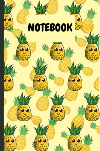 Pineapple Notebook : Lined Notebook , Journal - 120 pages - Gift for Kids , Student , Girls , Boys , Men & Women