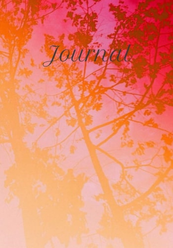 Notebook Journal 7x10 Kids Adult Paper Composition lined college ruled Notes 150 pages Autumn tree