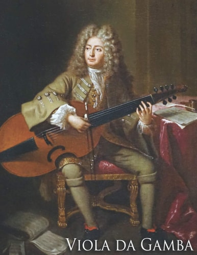 VIOLA DA GAMBA: Musiknotizbuch für Bratschisten - Viola da Gamba - Barock - Notenheft - Handschriftliches Papier - 17 Notenzeilen pro Seite - 111 Seiten - Großformat (German Edition)
