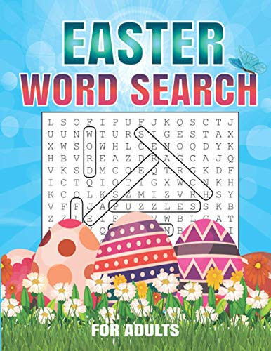 Easter Word Search For Adults Word Search Puzzles For Adults - Large Print Word Search Puzzles. Easter Activity Book for Adults.