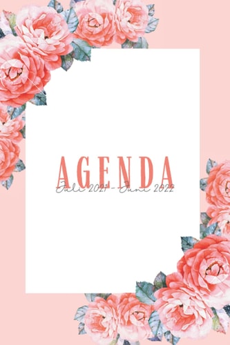 Agenda Juli - Juni (Rosa Rosen): Schulagenda oder Studentenplaner für die Schule, Universität, oder Ausbildung mit Monats -und Wochenansicht sowie ... (Terminkalender, Organizer) (German Edition)