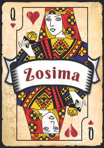 Zosima: Taccuino A5 | Nome personalizzato Zosima | Regalo di compleanno per moglie, mamma, sorella, figlia ... | Design: carte da gioco | 120 pagine a ... formato A5 (14.8 x 21 cm) (Italian Edition)