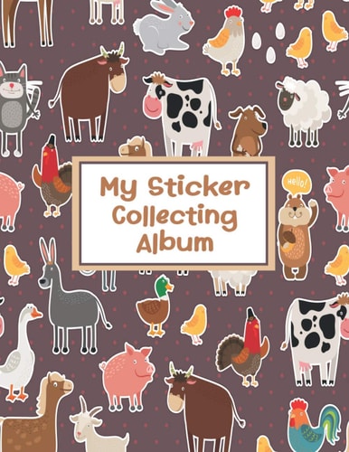 My Sticker Collecting Album Blank Sticker Book for Collecting Favorite Stickers, Reusable Sticker Collection Book, Sticker Collecting Album for Kids