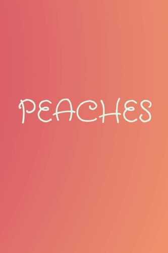 PEACHES justin bieber 2021 Notebook: (6*9) 100 pages journal/Diary For Justin Bieber Fans