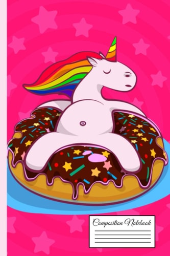 Composition Notebook: Love your self Unicorn Paper Notebook Journal | Nifty Wide Blank Lined Workbook for Teens, Kids, Students, Girls, Home, School and College 100 pages
