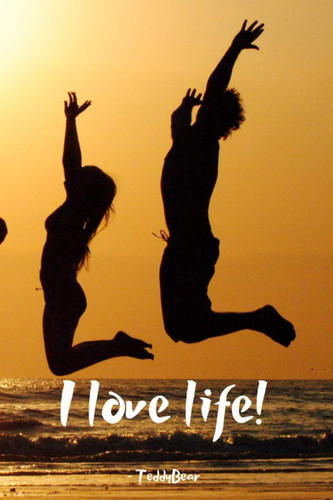 I love life!: Motivational Notebook, Journal, Diary (110 Pages, Blank, 6 x 9)
