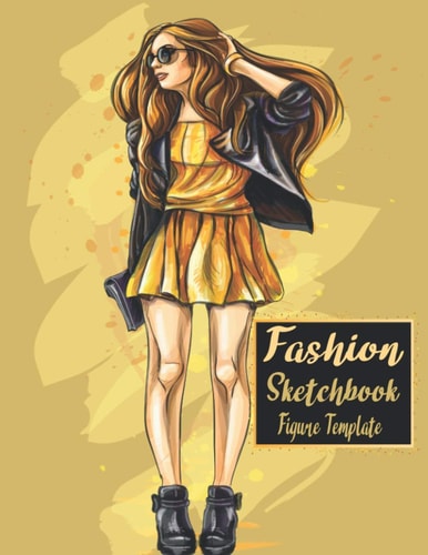 Fashion Sketchbook Figure Template: This fashion illustration sketchbook contains 120 female fashion figure templates. Makes an ideal fashion ... designed fashion croquis fashion templates.