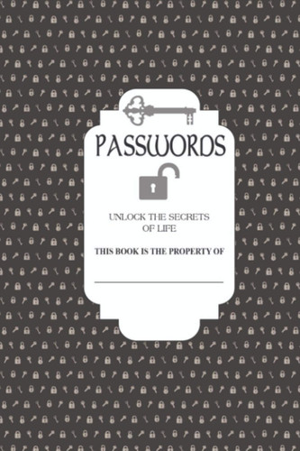 Password Journal: Unclutter Your Desk and Life