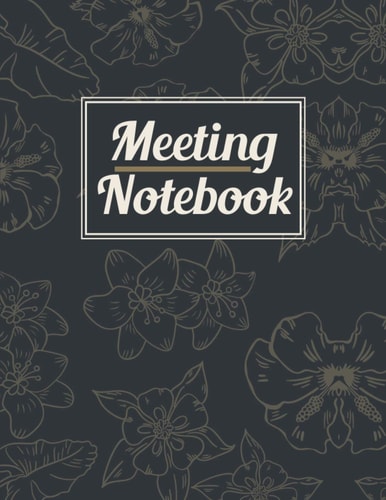 Meeting Notebook: Meeting Notebook With Action Items