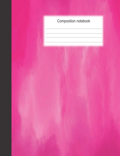 composition notebook: ruled 100 pages college composition notebook with good quality papers.