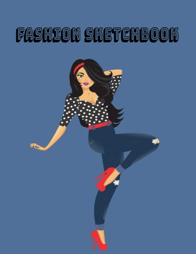 FASHION SKETCHBOOK: Sketchbook with female figure templates
