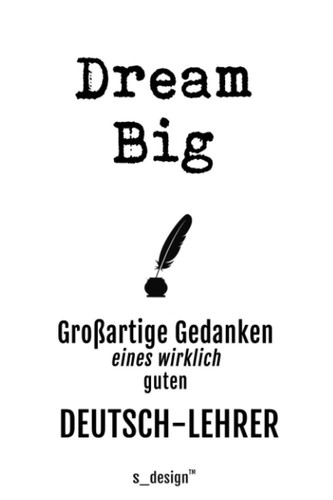Notizbuch für Deutsch-Lehrer: Originelle Geschenk-Idee [120 Seiten kariertes blanko Papier] __ (German Edition)