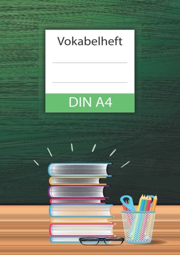 DIN A4 Vokabelheft: XXL FORMAT - liniert zweispaltig 120 Seiten - zum Sprachen lernen - verbessere dein Sprachniveau - ein tolles Geschenk für ... erlernen einer Fremdsprache (German Edition)