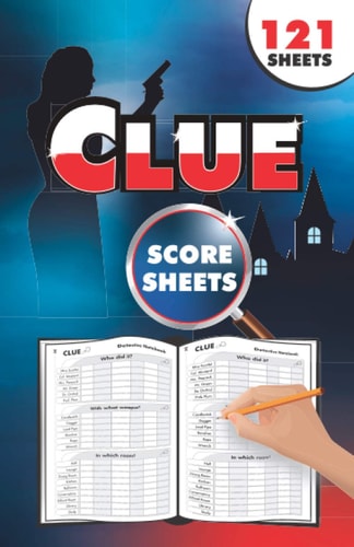 Clue Score Sheets: Small Clue Detective Notebook | Compatible Clue Replacement Notepads | Clue Refill Paper Sheets