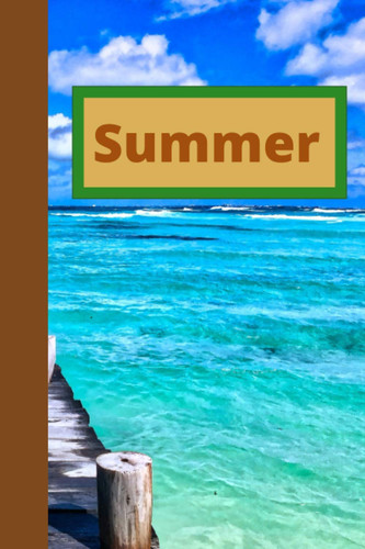 Summer: Summer themed lined notebook/journal