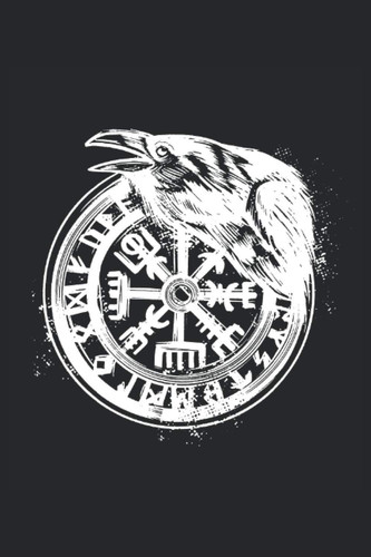 Vegvisir avec le corbeau d'Odin: Vegvisir: Livre ligné 6x9 pouces avec 120 pages |Cahier Vegvisir (French Edition)