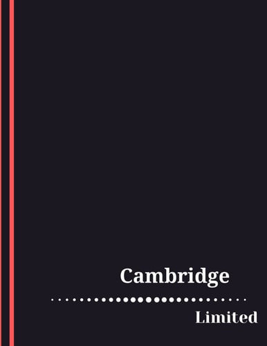 cambridge limited notebook: Cambridge Limited Business Notebook