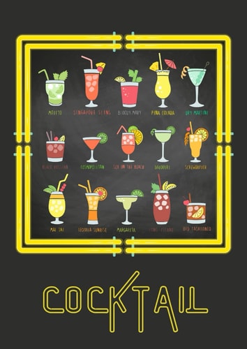 Cocktail: Carnet de recettes de cocktails à remplir – Notez vos recettes de cocktails – Jusqu’à 50 recettes – Format A4 – 1 page par recette (French Edition)